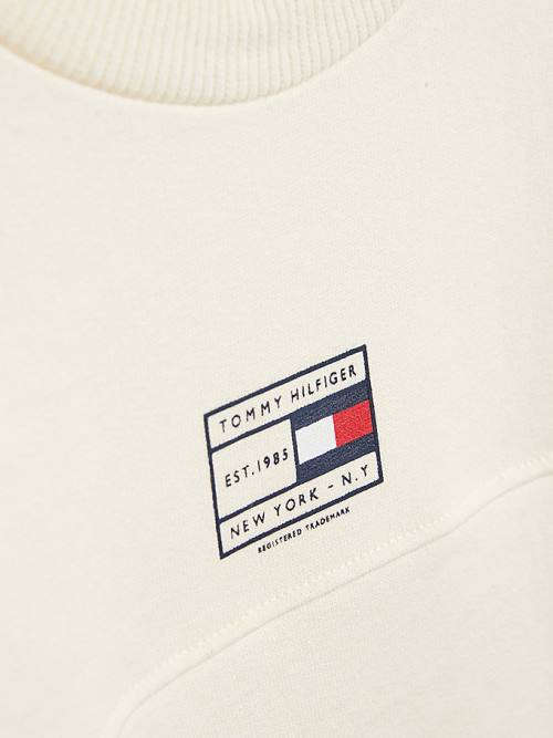 Tommy Hilfiger Natural Earth Dye Sweatshirt Erkek Çocuk Beyaz | TH678WSH