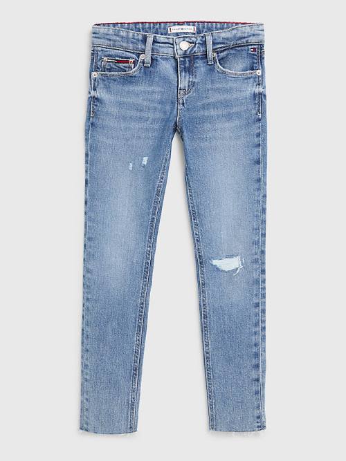 Tommy Hilfiger Nora Distressed Jean Pantolon Kiz Çocuk Denim | TH604WQG