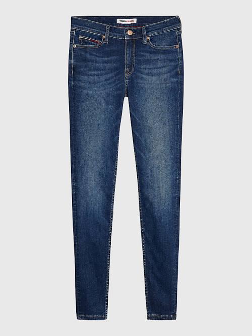 Tommy Hilfiger Nora Mid Cut Cut Cut Rise Skinny Jean Pantolon Kadın Denim | TH429BYO