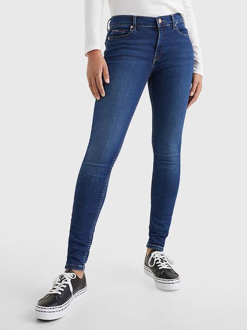 Tommy Hilfiger Nora Mid Cut Cut Cut Rise Skinny Jean Pantolon Kadın Denim | TH429BYO