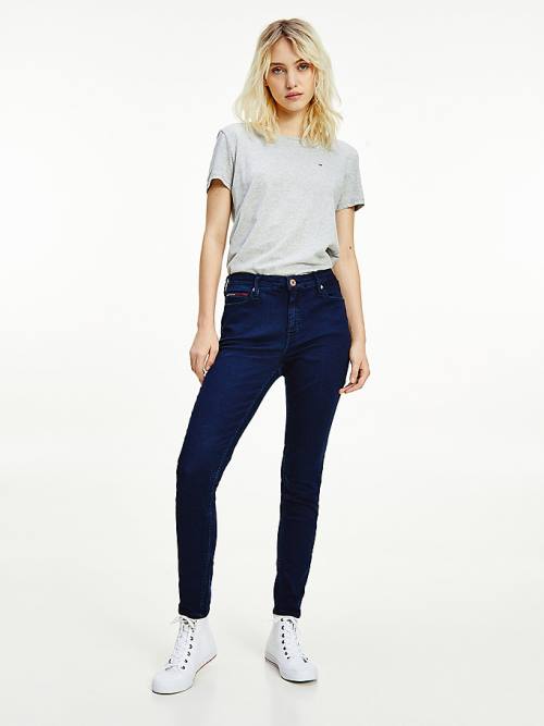 Tommy Hilfiger Nora Mid Cut Cut Cut Rise Skinny Fit Jean Pantolon Kadın Denim | TH562IAO