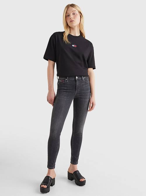 Tommy Hilfiger Nora Mid Cut Cut Cut Rise Skinny Ankle Jean Pantolon Kadın Denim | TH682TOL