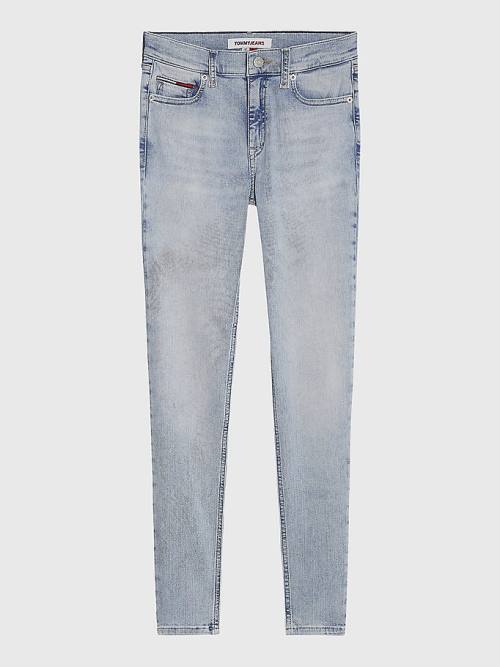 Tommy Hilfiger Nora Mid Cut Cut Cut Rise Skinny Ankle Jean Pantolon Kadın Denim | TH854EXO