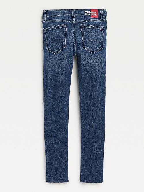 Tommy Hilfiger Nora Skinny Distressed Jean Pantolon Kiz Çocuk Denim | TH691PDT