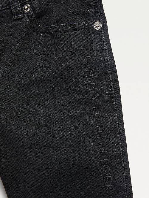 Tommy Hilfiger Nora Skinny Faded Black Jean Pantolon Kiz Çocuk Denim | TH356KPE