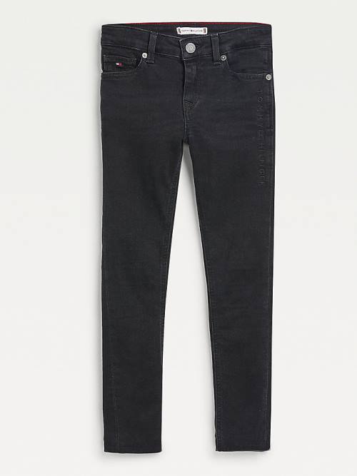 Tommy Hilfiger Nora Skinny Faded Black Jean Pantolon Kiz Çocuk Denim | TH356KPE