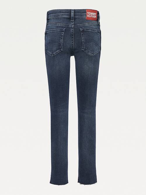 Tommy Hilfiger Nora Skinny Raw Hem Jean Pantolon Kiz Çocuk Denim | TH935JNK