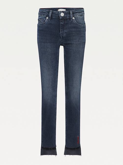 Tommy Hilfiger Nora Skinny Raw Hem Jean Pantolon Kiz Çocuk Denim | TH935JNK