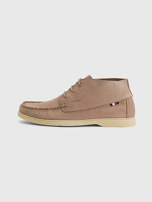 Tommy Hilfiger Nubuck Chukka Günlük Ayakkabı Erkek Haki | TH685UTP