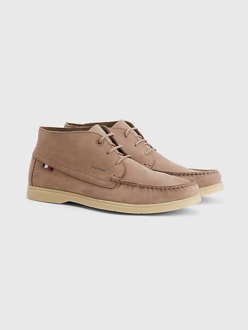 Tommy Hilfiger Nubuck Chukka Günlük Ayakkabı Erkek Haki | TH685UTP