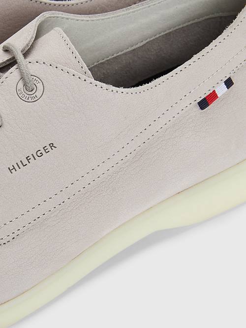 Tommy Hilfiger Nubuck Dantel-Up Günlük Ayakkabı Erkek Gri | TH184FXO