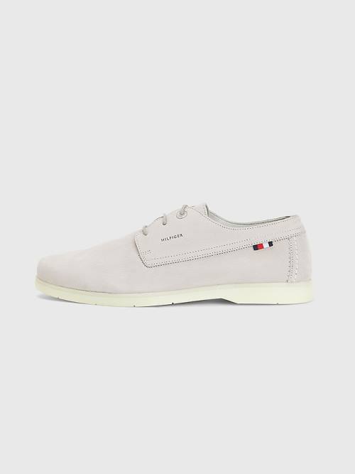 Tommy Hilfiger Nubuck Dantel-Up Günlük Ayakkabı Erkek Gri | TH184FXO