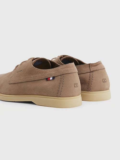 Tommy Hilfiger Nubuck Dantel-Up Günlük Ayakkabı Erkek Haki | TH658FWS