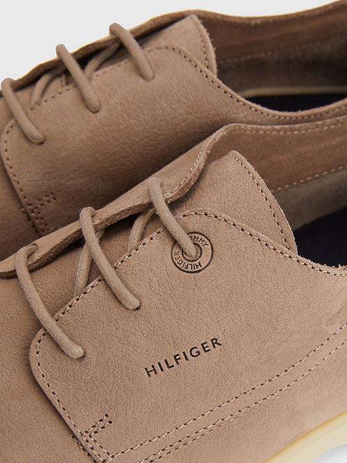 Tommy Hilfiger Nubuck Dantel-Up Günlük Ayakkabı Erkek Haki | TH658FWS