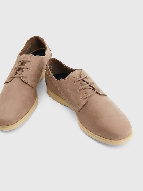 Tommy Hilfiger Nubuck Dantel-Up Günlük Ayakkabı Erkek Haki | TH658FWS