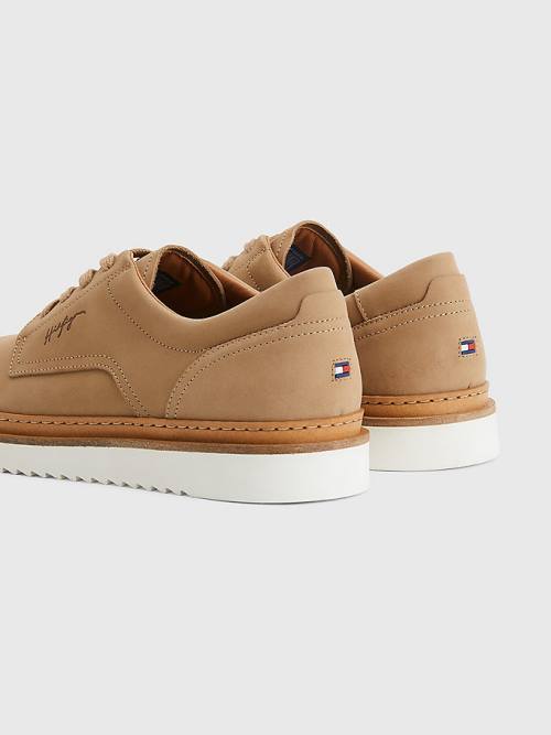 Tommy Hilfiger Nubuck Krampon Dantel-Up Günlük Ayakkabı Erkek Haki | TH064ATY