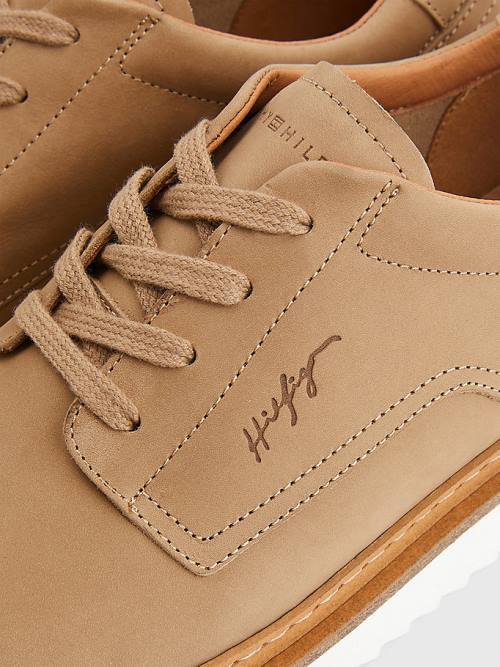 Tommy Hilfiger Nubuck Krampon Dantel-Up Günlük Ayakkabı Erkek Haki | TH064ATY