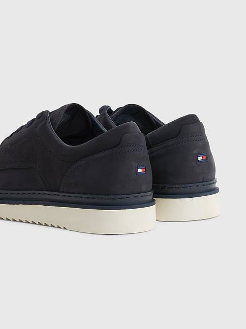 Tommy Hilfiger Nubuck Krampon Dantel-Up Günlük Ayakkabı Erkek Mavi | TH172PAN