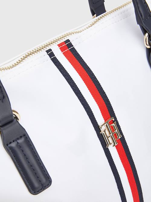 Tommy Hilfiger Nylon Signature Tote Çanta Kadın Beyaz | TH539HXO