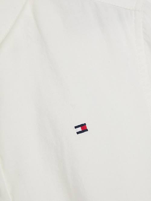 Tommy Hilfiger Organic Pamuklu Broderie Anglaise Elbise Kiz Çocuk Beyaz | TH685TQP