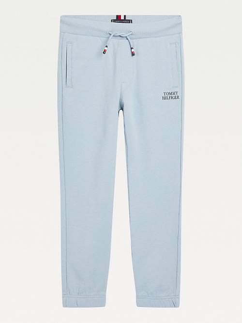 Tommy Hilfiger Organic Pamuklu Cuffed Joggers Pantolon Erkek Çocuk Mavi | TH185JOP