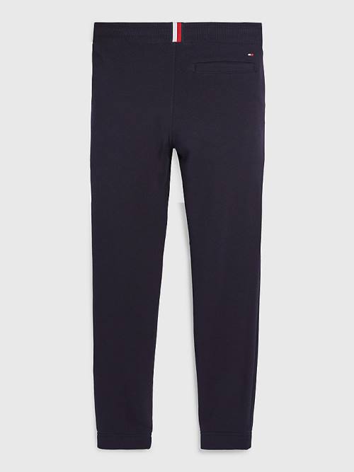 Tommy Hilfiger Organic Pamuklu Cuffed Joggers Pantolon Erkek Çocuk Mavi | TH768VCR