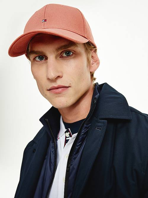 Tommy Hilfiger Organic Pamuklu Flag Embroidery Cap Şapka Erkek Kahverengi | TH064IDB