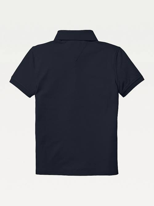 Tommy Hilfiger Organic Pamuklu Polo Shirt Tişört Kiz Çocuk Mavi | TH025AMJ