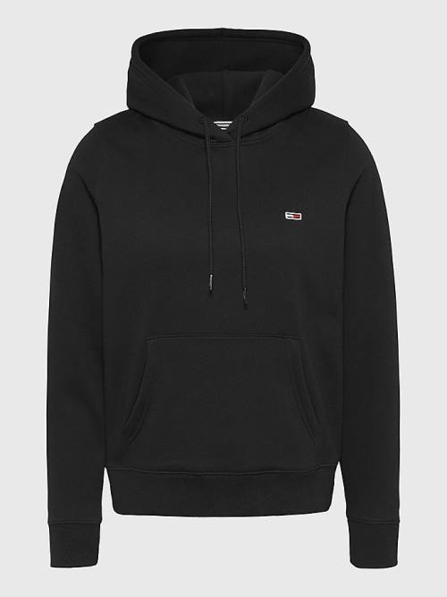 Tommy Hilfiger Organic Pamuklu Regular Fit Kapüşonlu Sweatshirt Kadın Siyah | TH269KEX