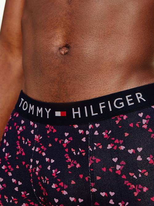 Tommy Hilfiger Original All-Over Print Trunks İç Giyim Erkek Mavi | TH078UVB