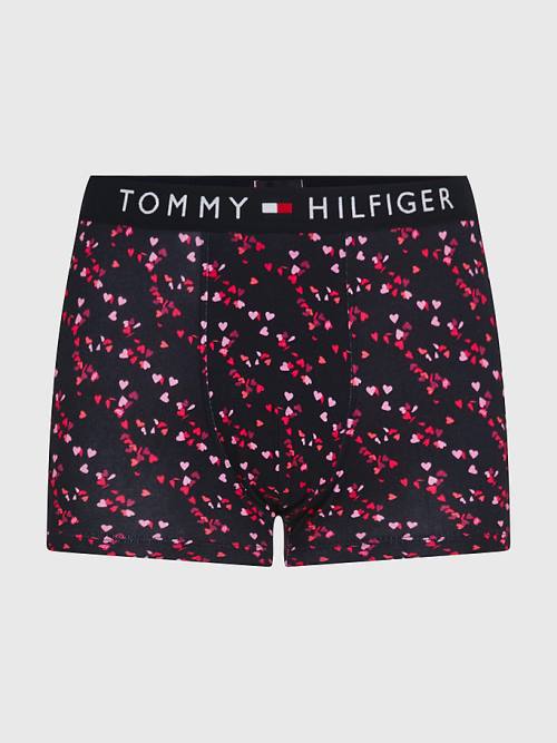 Tommy Hilfiger Original All-Over Print Trunks İç Giyim Erkek Mavi | TH078UVB