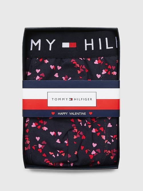 Tommy Hilfiger Original All-Over Print Trunks İç Giyim Erkek Mavi | TH078UVB