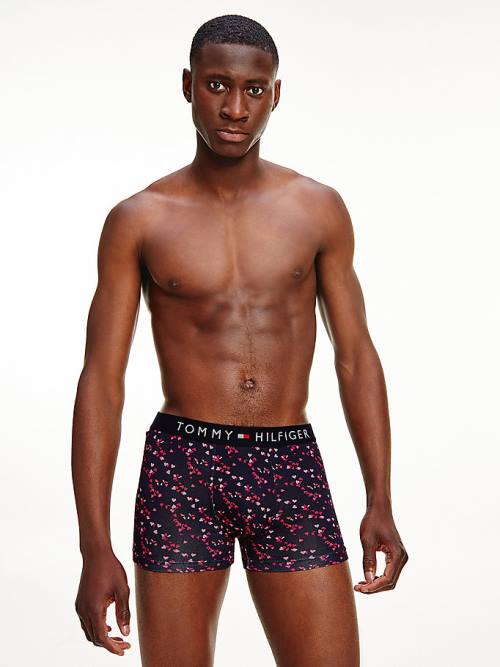 Tommy Hilfiger Original All-Over Print Trunks İç Giyim Erkek Mavi | TH078UVB