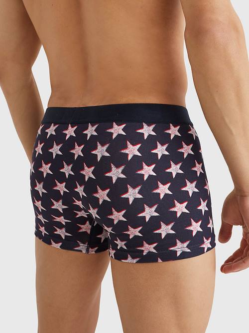 Tommy Hilfiger Original All-Over Print Trunks İç Giyim Erkek Bej Rengi | TH094TQV