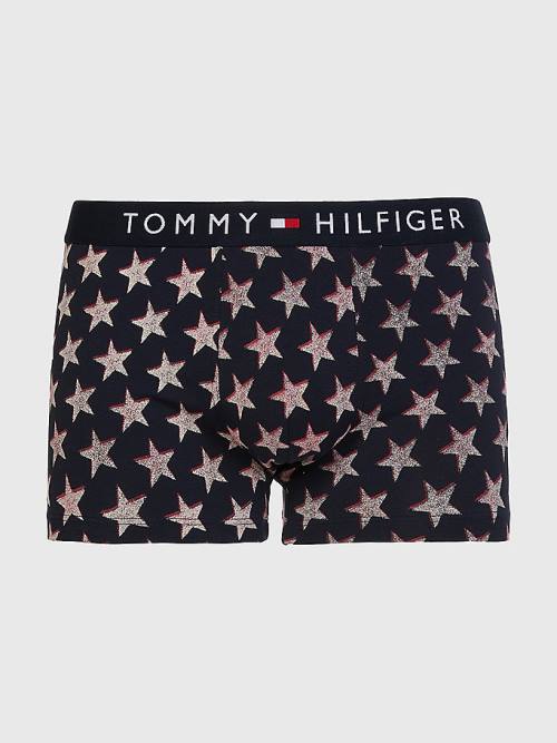 Tommy Hilfiger Original All-Over Print Trunks İç Giyim Erkek Bej Rengi | TH094TQV