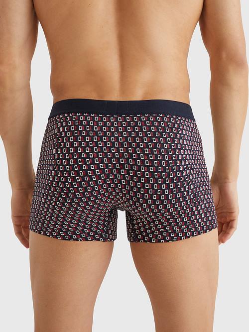 Tommy Hilfiger Original All-Over Print Trunks İç Giyim Erkek Siyah | TH170GPZ