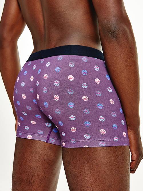 Tommy Hilfiger Original All-Over Print Trunks İç Giyim Erkek Bej Rengi | TH621LEJ