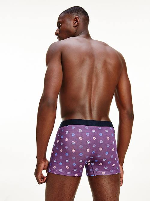 Tommy Hilfiger Original All-Over Print Trunks İç Giyim Erkek Bej Rengi | TH621LEJ