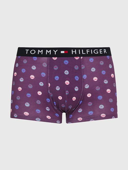 Tommy Hilfiger Original All-Over Print Trunks İç Giyim Erkek Bej Rengi | TH621LEJ