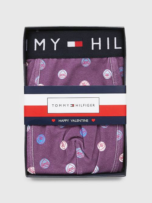 Tommy Hilfiger Original All-Over Print Trunks İç Giyim Erkek Bej Rengi | TH621LEJ