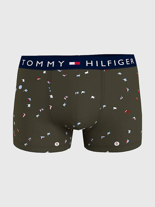 Tommy Hilfiger Original All-Over Print Trunks İç Giyim Erkek Siyah | TH693BRV