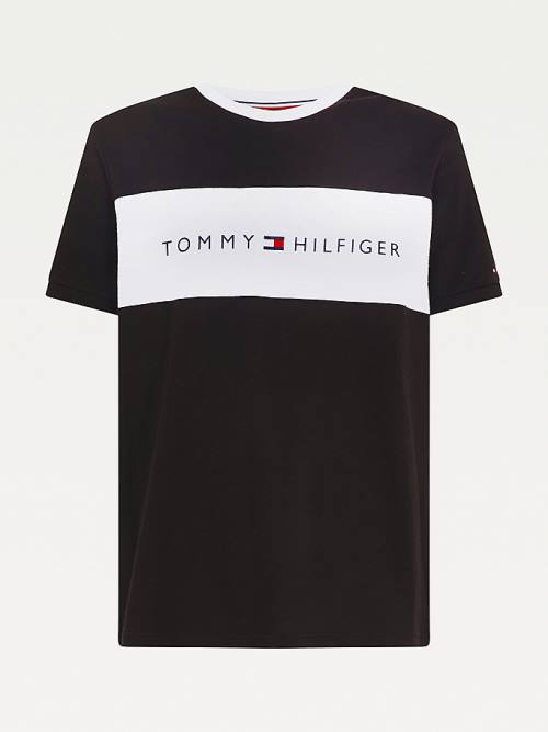 Tommy Hilfiger Original Colour-Blocked Logo Pijama Erkek Siyah | TH561RYA