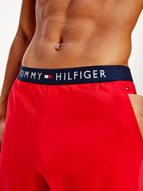 Tommy Hilfiger Original Jersey Logo Shorts Pijama Erkek Kırmızı | TH078ZYR