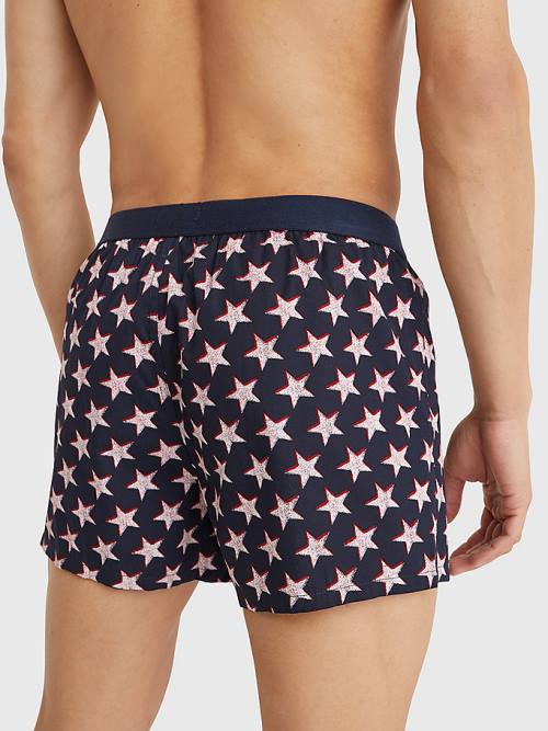 Tommy Hilfiger Original Logo Waistband Print Boksör Shorts İç Giyim Erkek Bej Rengi | TH257VJT