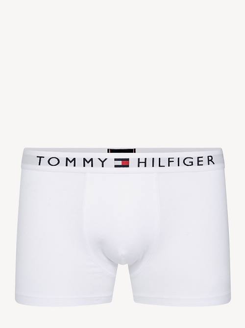 Tommy Hilfiger Original Stretch Logo Waistband Trunks İç Giyim Erkek Beyaz | TH256RYF