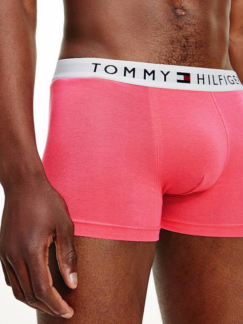 Tommy Hilfiger Original Stretch Logo Waistband Trunks İç Giyim Erkek Kırmızı | TH452FOW