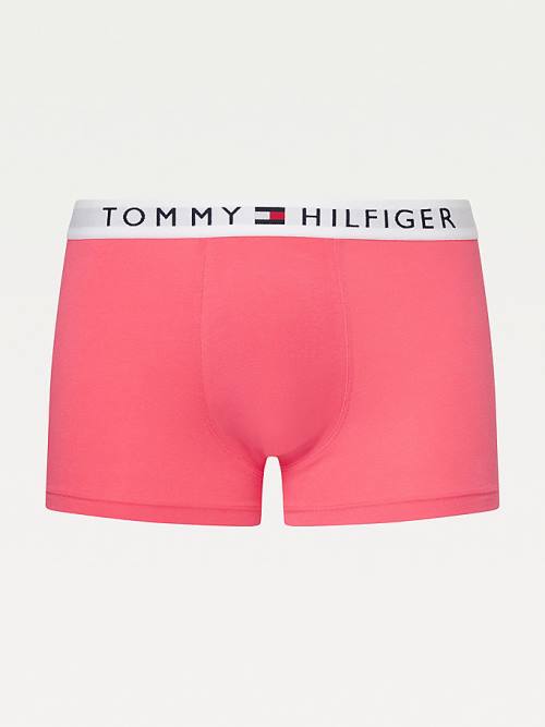 Tommy Hilfiger Original Stretch Logo Waistband Trunks İç Giyim Erkek Kırmızı | TH452FOW