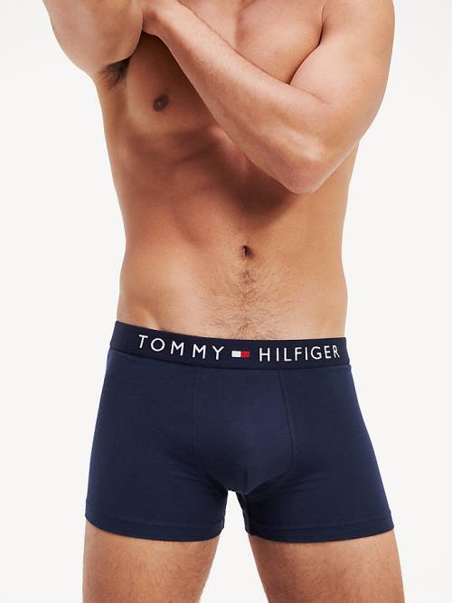 Tommy Hilfiger Original Stretch Logo Waistband Trunks İç Giyim Erkek Mavi | TH459HGD