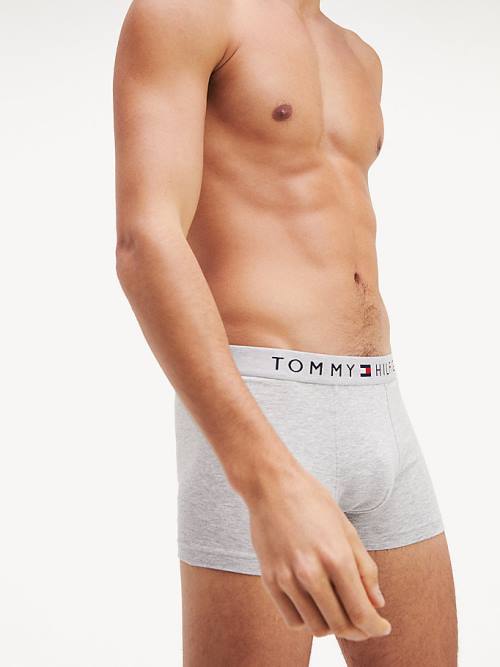 Tommy Hilfiger Original Stretch Logo Waistband Trunks İç Giyim Erkek Gri | TH951CXM