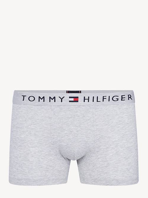 Tommy Hilfiger Original Stretch Logo Waistband Trunks İç Giyim Erkek Gri | TH951CXM